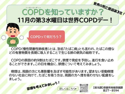 世界COPDデーの啓発 実施記録(写真)3